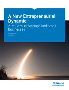 A New Entrepreneurial Dynamic 21st Century Startups and Small Businesses Version 1.0 By Greg Autry Test bank