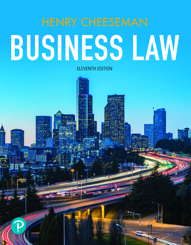 Business Law 11th Edition Henry R. Cheeseman Test bank