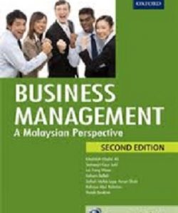 Business Management A Malaysian Perspective 2nd Edition Khalidah Khalid Ali Satirenjit Solution manual