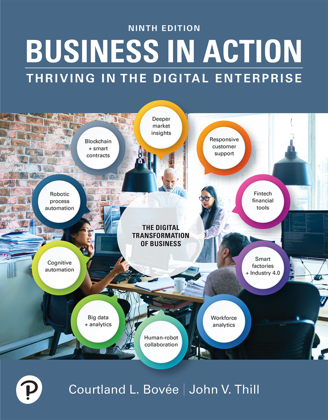 Business in Action 9th Edition Courtland L Bovee Test bank