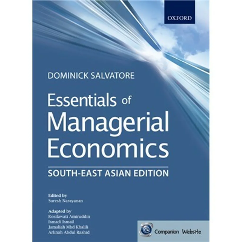 Essentials of Managerial Economics (South East Asian Edition) Dominick Salvatore Instructor manual
