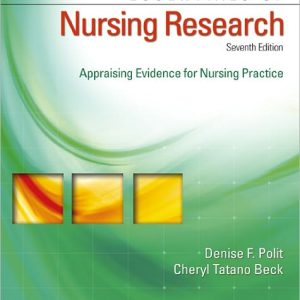 Essentials of Nursing Research Appraising Evidence for Nursing Practice 7th Edition Polit Test bank