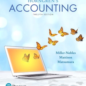 Horngren's Accounting 12th Edition Tracie L. Miller-Nobles Solution manual