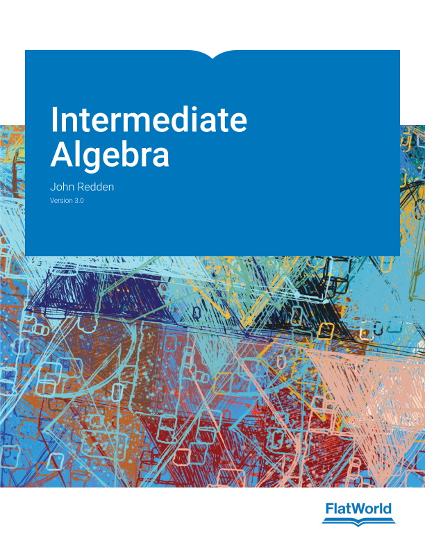 Intermediate Algebra Version 3.0 By John Redden Test bank