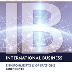International Business 16th Edition John D. Daniels Instructor manual