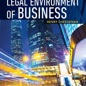 Legal Environment of Business 9th Edition Henry R. Cheeseman Instructor manual