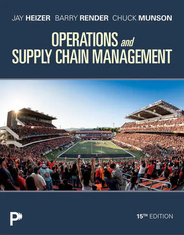 Operations and Supply Chain Management 15th edition Jay Heizer Test bank