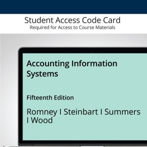 Revel for Accounting Information Systems 15th Edition Marshall B Romney Solution manual