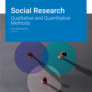 Social Research Qualitative and Quantitative Methods Version 3.0 By Amy Blackstone Instructor Manual
