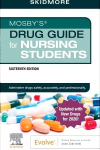 Mosby's Drug Guide for Nursing Students with 2026 Update 16th Edition Test Bank cover by Linda Skidmore-Roth