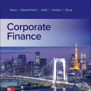 Corporate Finance Release 2025 Stephen Ross Test Bank